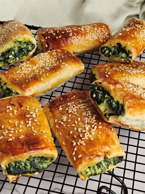 spinach and ricotta sausage rolls.